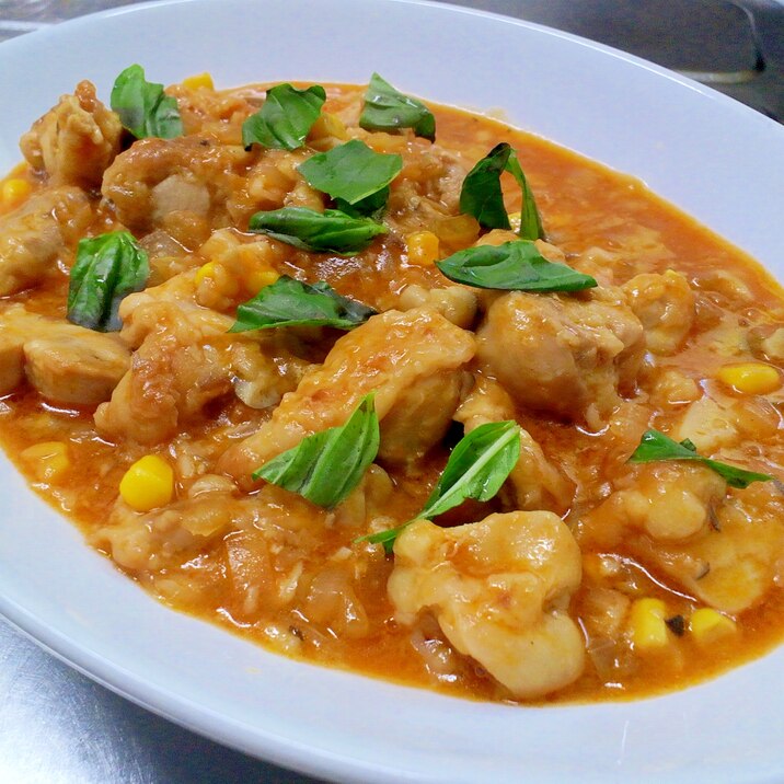 絶品!鶏もも肉のトマト煮